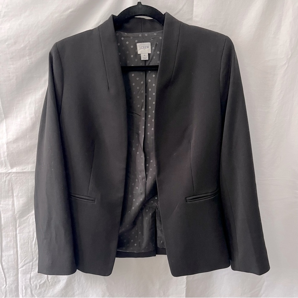J. Crew Size 4 Classic Black Blazer